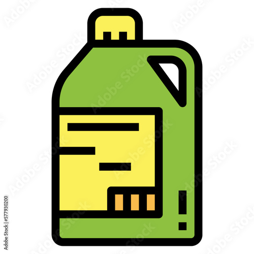 disinfectant filled outline icon style