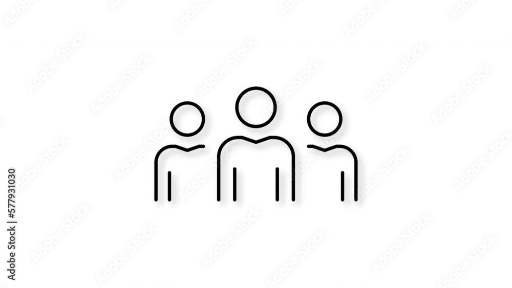 Teamwork concept with businessmen. icon animation. motion graphics. Teamwork concept with businessmen. icon animation. motion graphics.