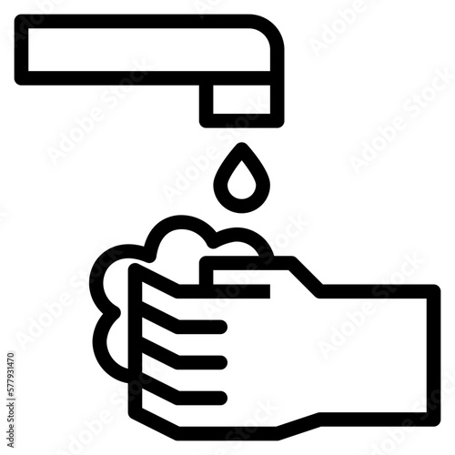 washing line icon style