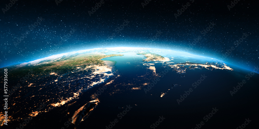 Fototapeta premium China, Taiwan at night