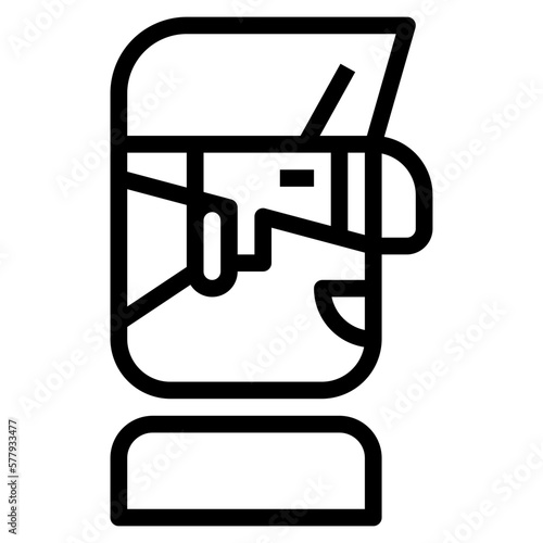 vr game line icon style