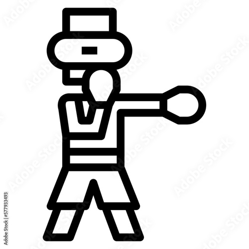 vr game line icon style