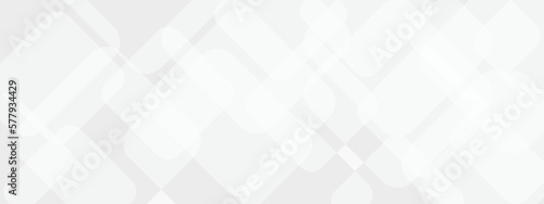 White and grey abstract banner design. Vector elegant white and grey square lines background. Abstract white squares Pattern texture background. Abstract technologic white squares Background.