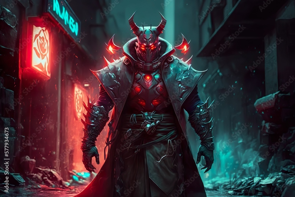 demon villain illustration