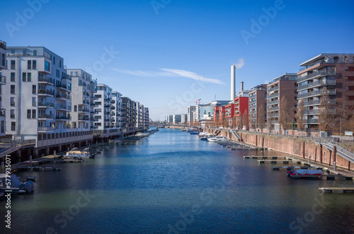 waterfront homes at frankfurt westhafen photo