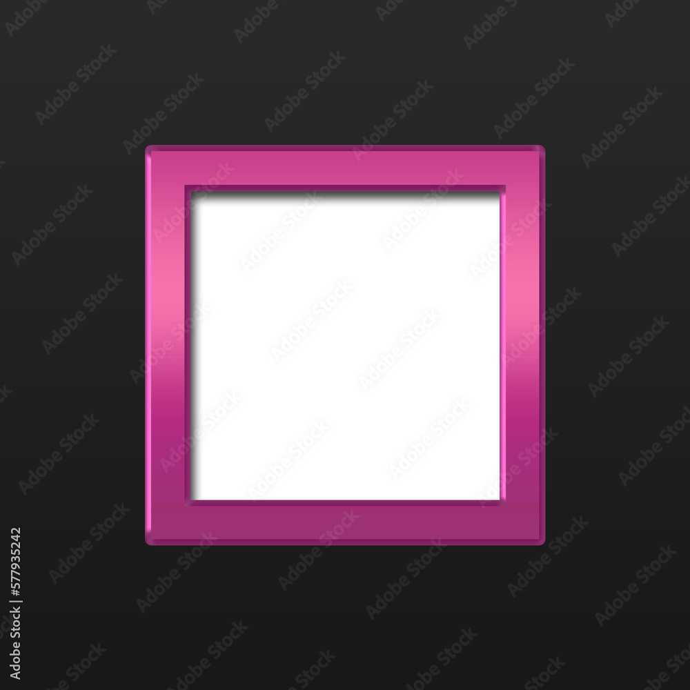 Luxury silver metal frame on a wall transparant Luxury silver metal frame on a wall transparant