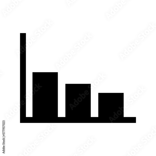 bar chart icon or logo isolated sign symbol vector illustration - high quality black style vector icons 