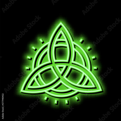 symbol astrological neon glow icon illustration