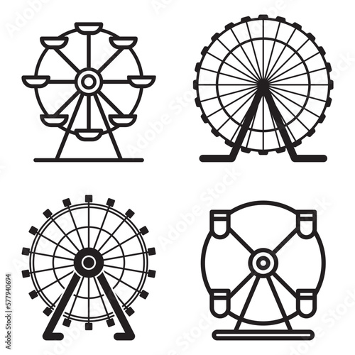 Ferris wheel icon