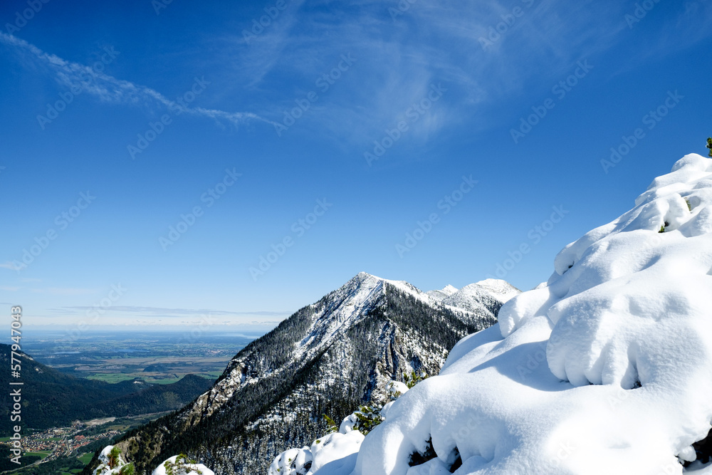 Winterpanorama im Estergebirge