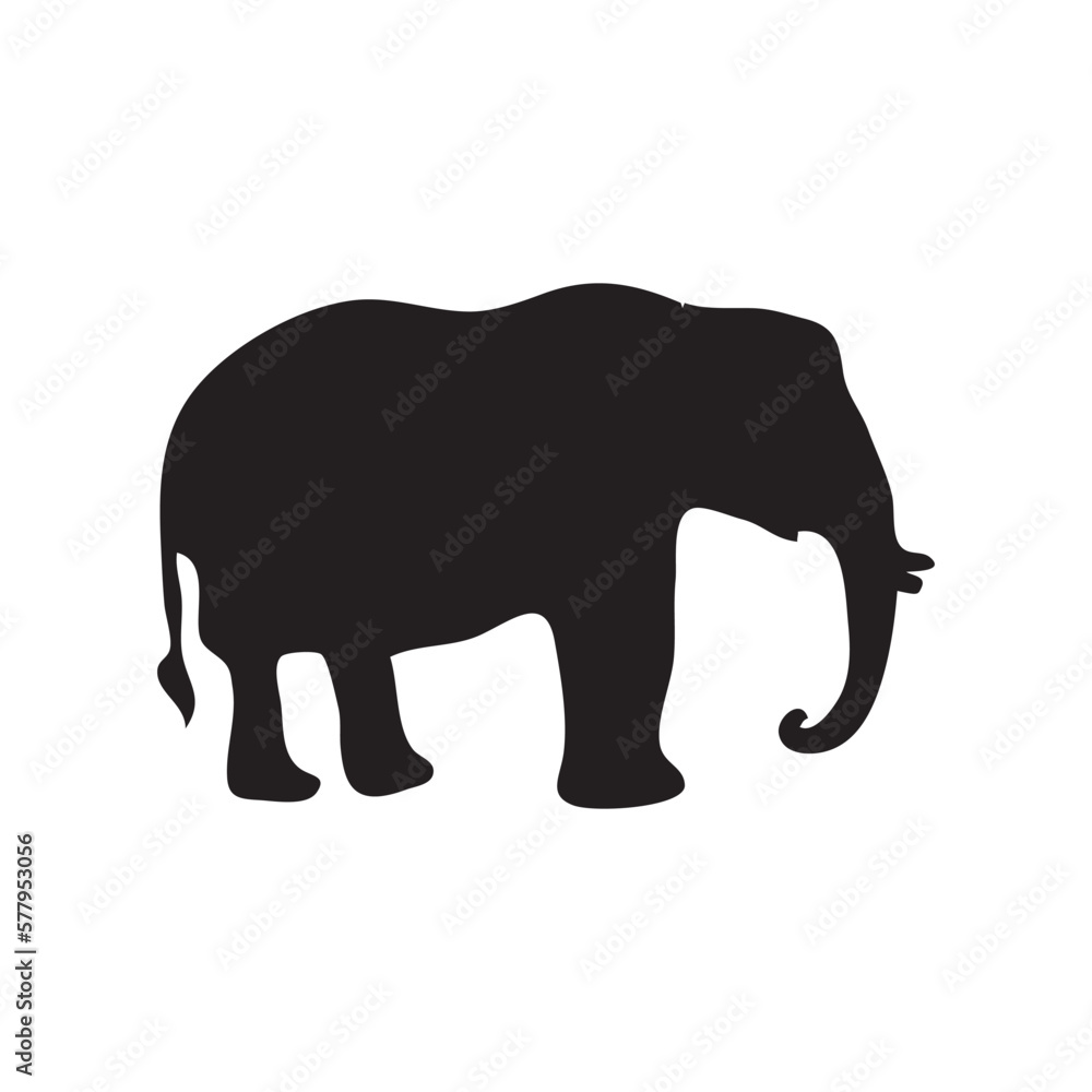 Animal silhouette icon in flat style. Animal vector illustration on white isolated background. Business concept. Animal silhouette icon in flat style. Animal vector illustration on white isolated background. Business concept.