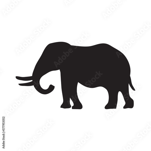 Animal silhouette icon in flat style. Animal vector illustration on white isolated background. Business concept.