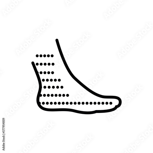 Vasculitis black line icon.