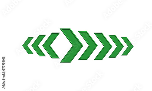 Realistic Arrow 3d icon. vector illustration