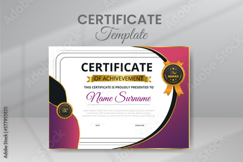 Modern Design Certificate Template