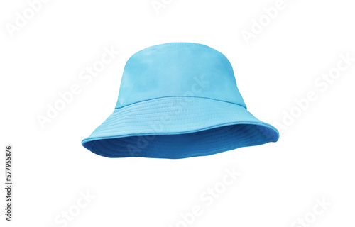 blue bucket hat PNG transparent