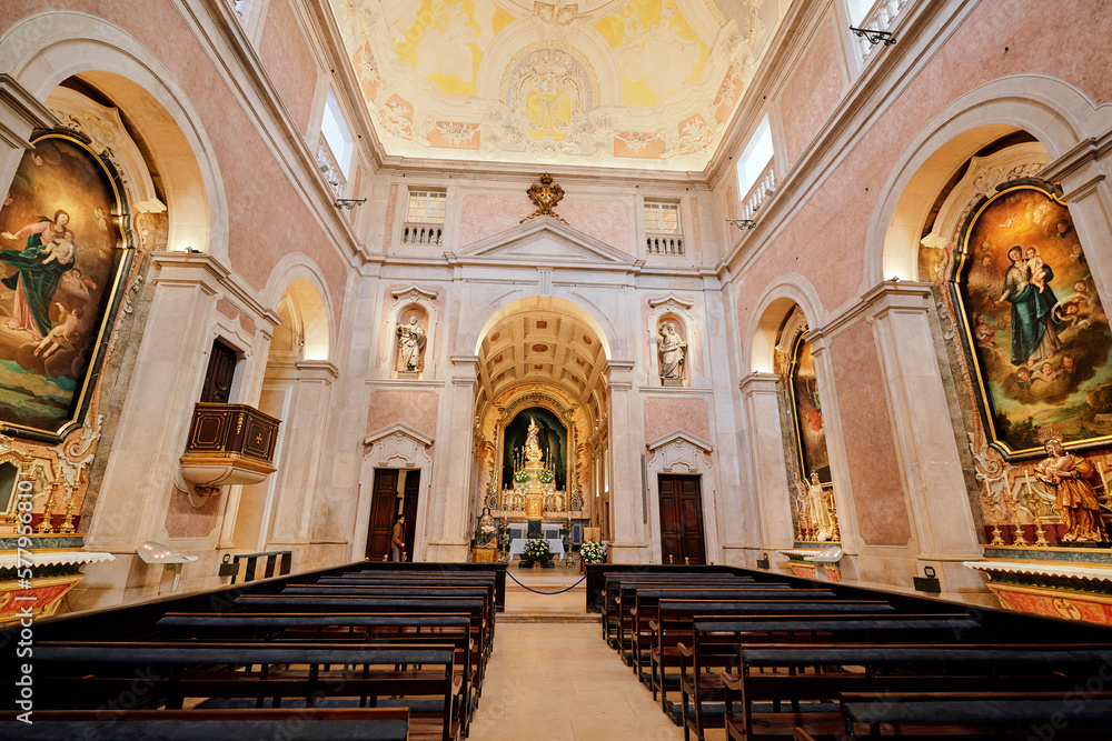 Interior of church Cathedral Basilica.