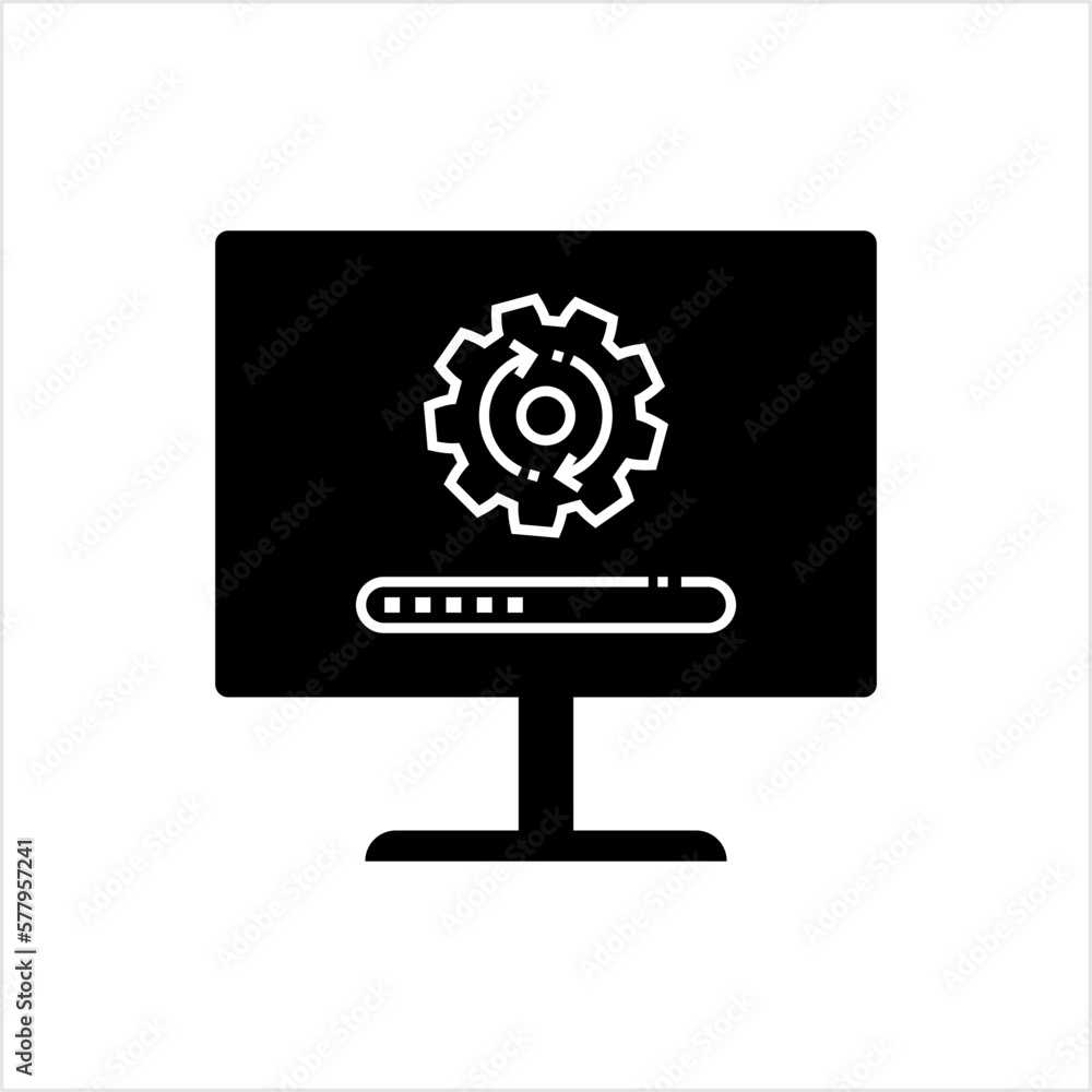 System Update Icon, Replacing Older Version Of Software With New, Improved, Fixed Software, Os Update, System Update Icon, Replacing Older Version Of Software With New, Improved, Fixed Software, Os Update,