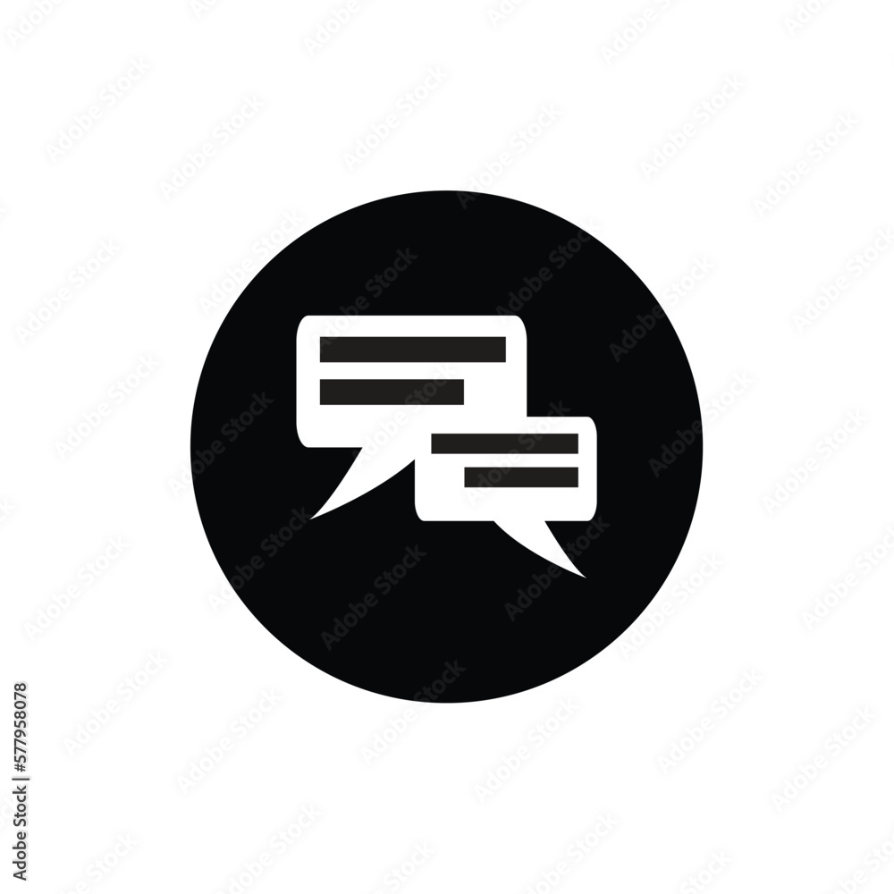Speech bubble icon Speech bubble icon