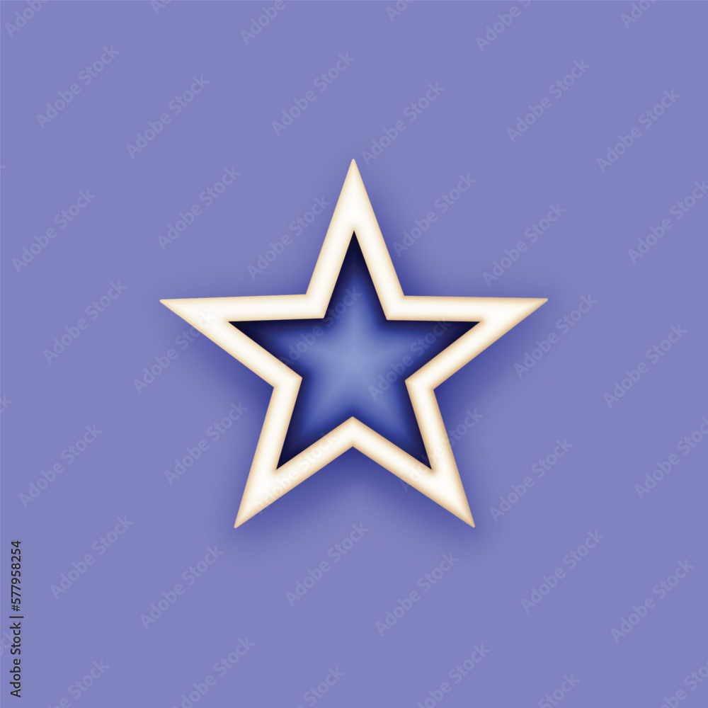 Colorful Cute Magical Star, Deco Element. Aesthetic Object. Trendy Kids Print. Futuristic Concept. Vector 3d Illustration Colorful Cute Magical Star, Deco Element. Aesthetic Object. Trendy Kids Print. Futuristic Concept. Vector 3d Illustration