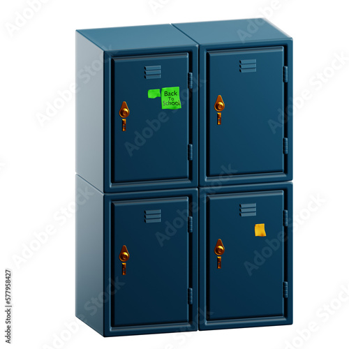 3d locker room school icon