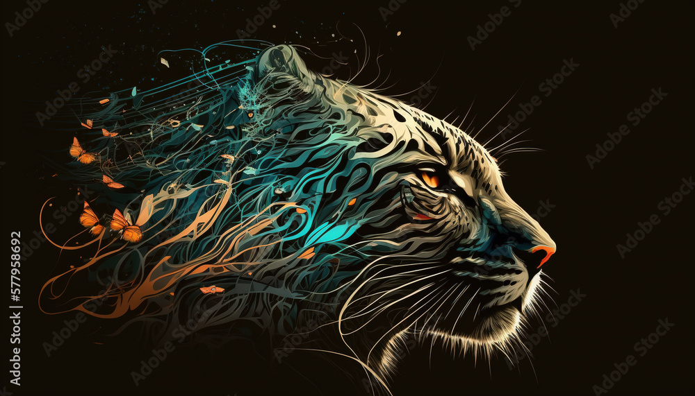 Tiger, Animals, Wallpaper, Background, Generative AI, Illustration Tiger, Animals, Wallpaper, Background, Generative AI, Illustration
