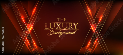 Red and Golden Cross Lines Royal Awards Background. Elegant Shine Modern Template Graphics. Luxury and Premium Corporate Presentation. Polygonal Abstract Certificate. Dynamic Social Banner Design.