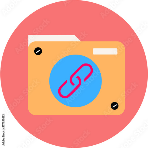 Free Download Link flat icon illustration- vector - GFXLoad