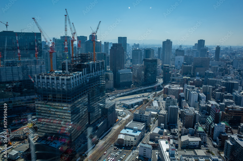 Fototapeta premium 未来に向けて発展目覚ましい大阪駅・うめきた