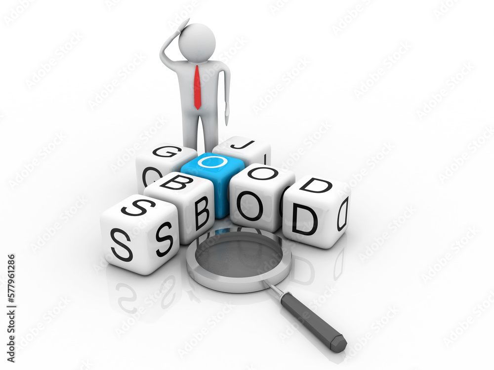3d illustration good jobs crossword 3d illustration good jobs crossword
