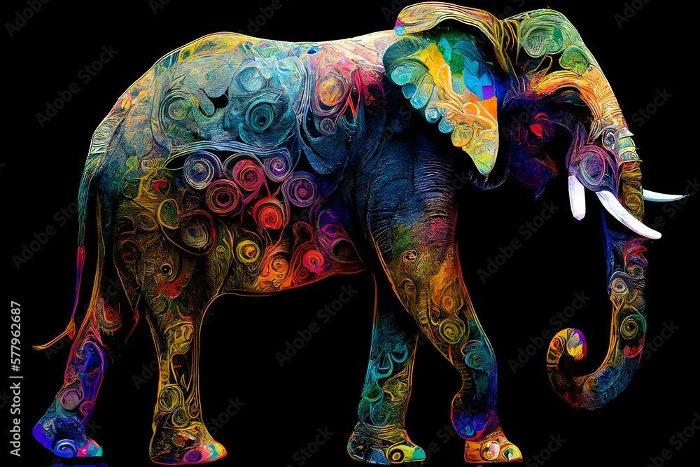 Fototapeta premium Decorative Elephant