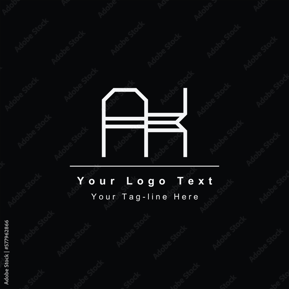 AK or KA letter logo. Unique attractive creative modern initial AK or KA letter logo. Unique attractive creative modern initial