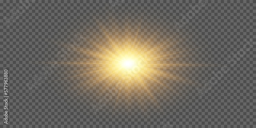 Vector transparent sunlight special lens flare light . PNG. Vector illustration