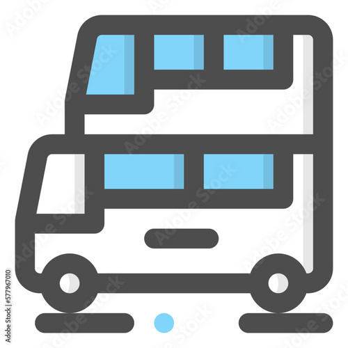 double decker bus icon