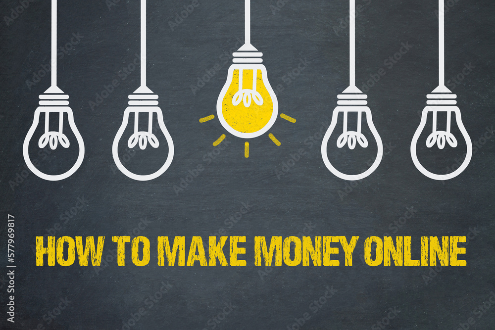 How To Make Money Online - obrazy, fototapety, plakaty 