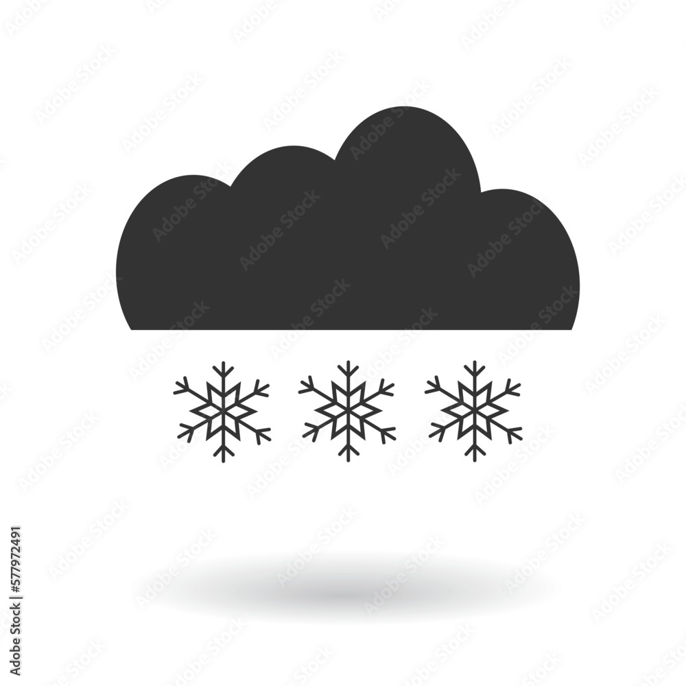 Snowflake icon. Snow set vector ilustration. Snowflake icon. Snow set vector ilustration.