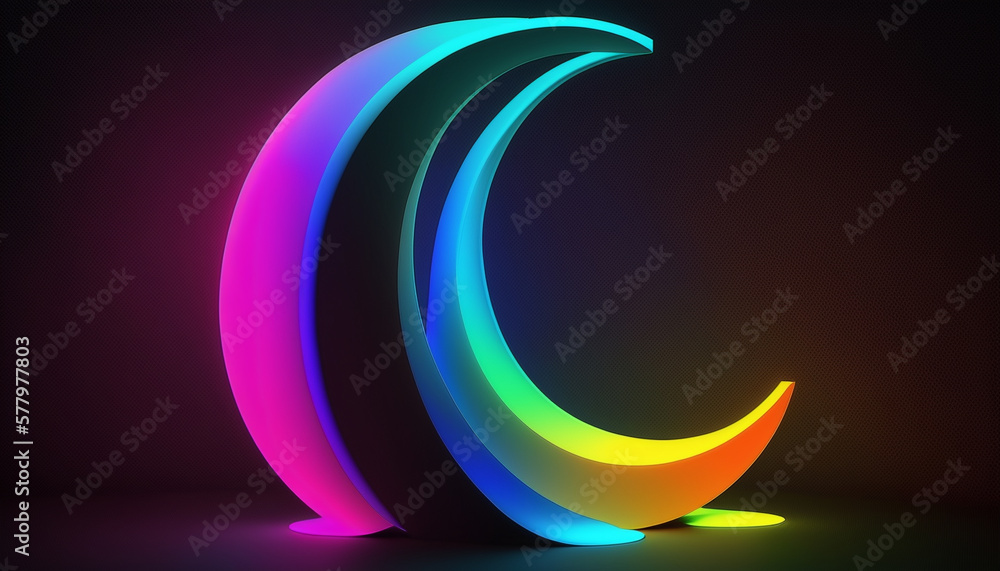 Obraz premium Ramadan kareem islamic greetings background with moon