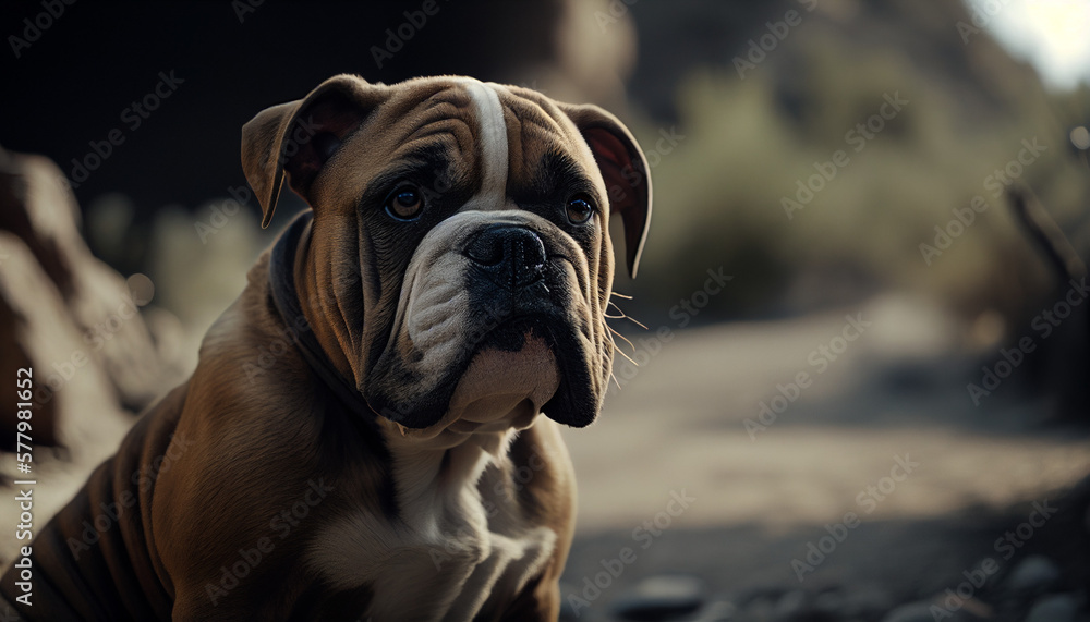 Cachorro Bulldog IA Generativa