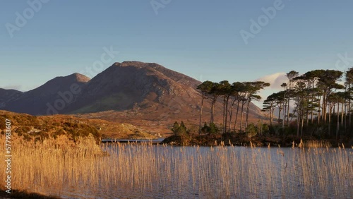 Lake in the Mountains in Connemara National Park  - Ireland