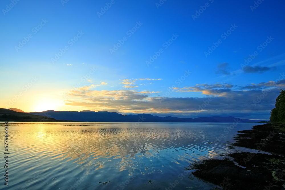 Evening time next to Loch Eil, Scotland