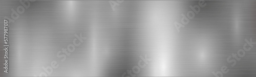 Silver metal background texture, metal wide textured plate brushed gradient – stock vector
