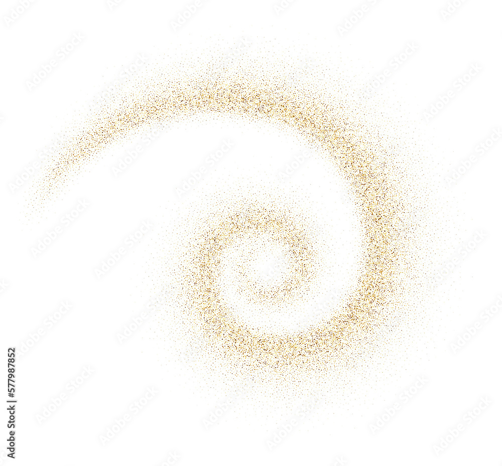 Fototapeta premium Spiral Gold Dust