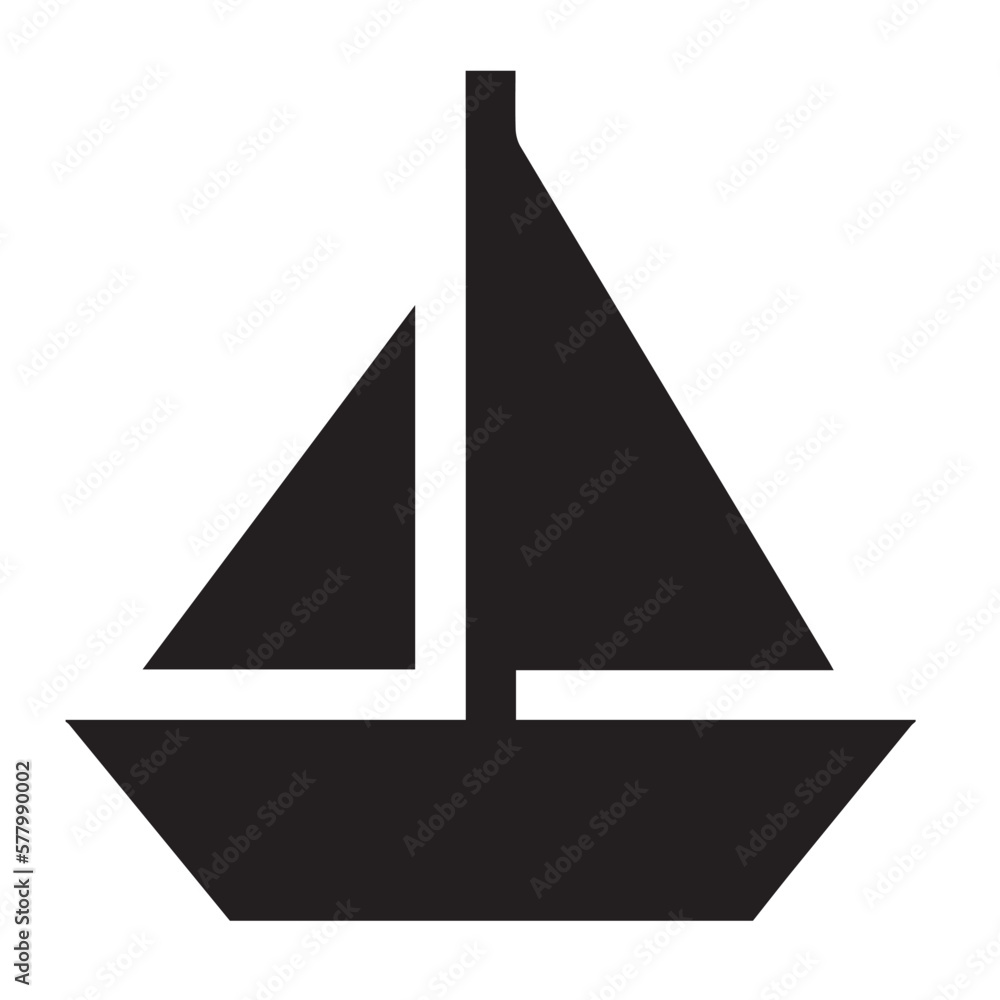 Boat, sailboat, tropical icon Boat, sailboat, tropical icon