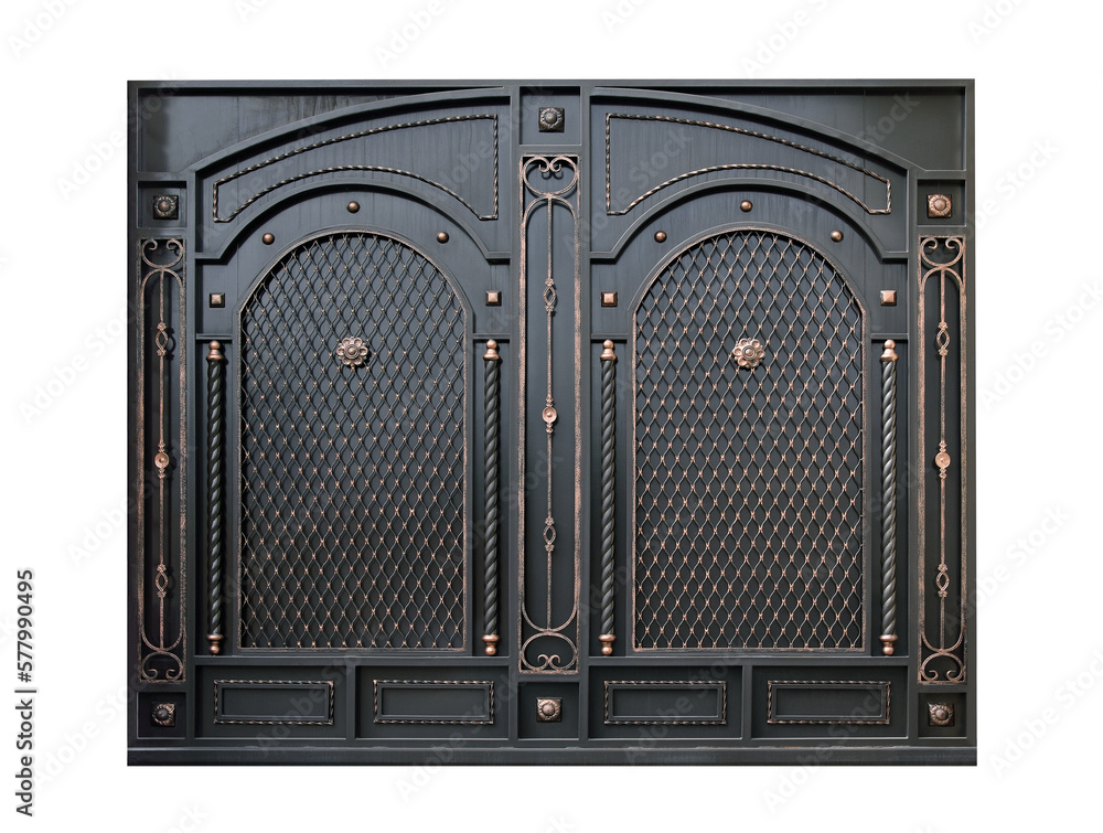 Decorative metal gate by ornament. Stock Photo | Adobe Stock