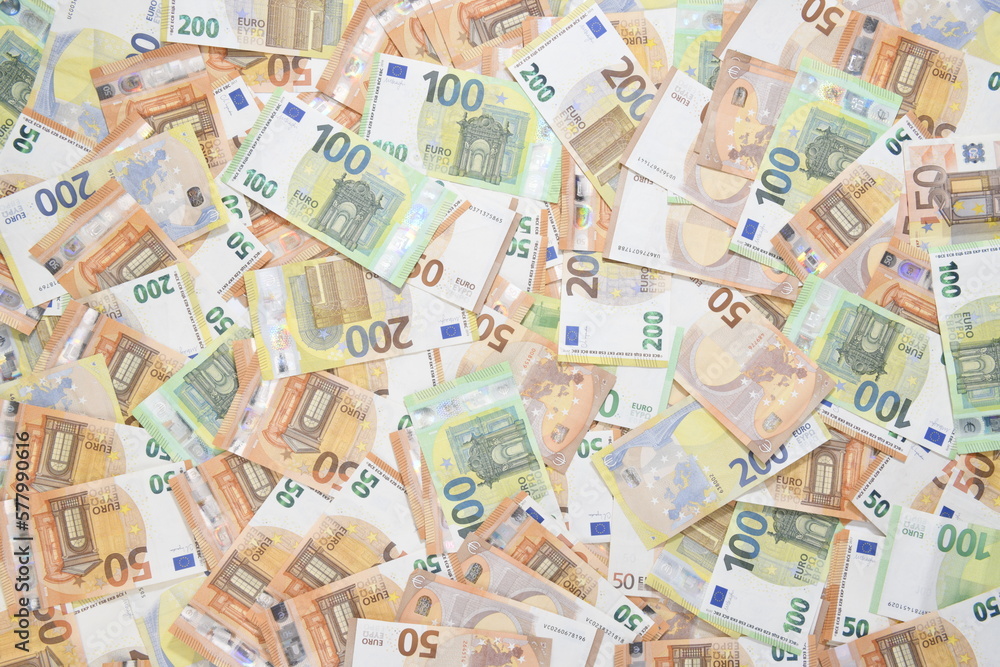 background made of euro banknotes