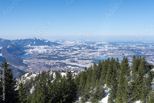 Panorama of a colorful mountain landscape. Austria photo