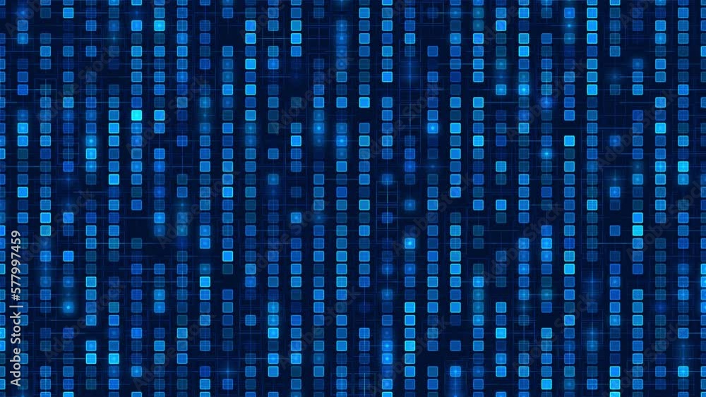Blue illumination background with flashing neon dots and light trails at 60fps Blue illumination background with flashing neon dots and light trails at 60fps