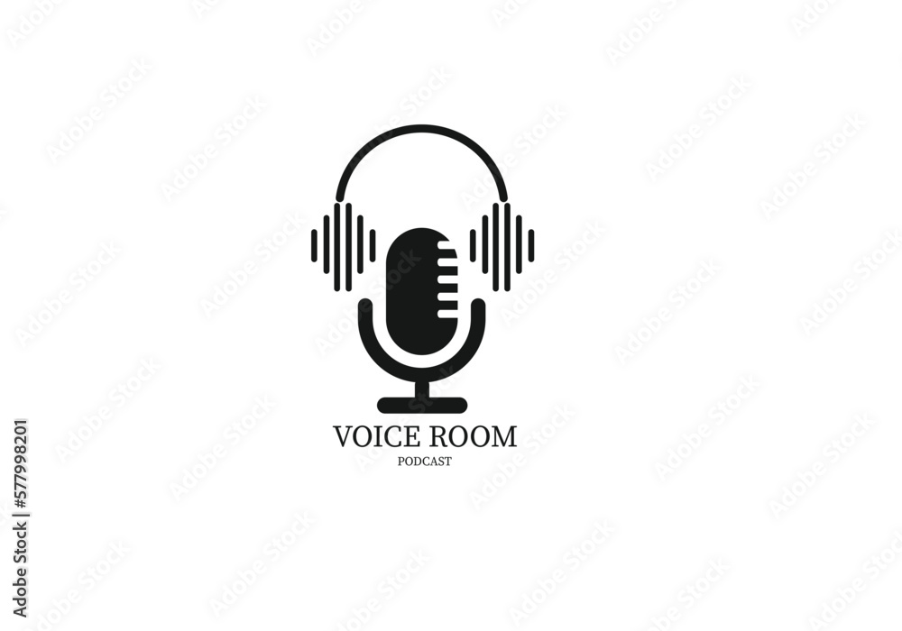 Keyhole with Mic and Light Bulb for Broadcast Podcast or Singing Karaoke Room Creative logo design Keyhole with Mic and Light Bulb for Broadcast Podcast or Singing Karaoke Room Creative logo design