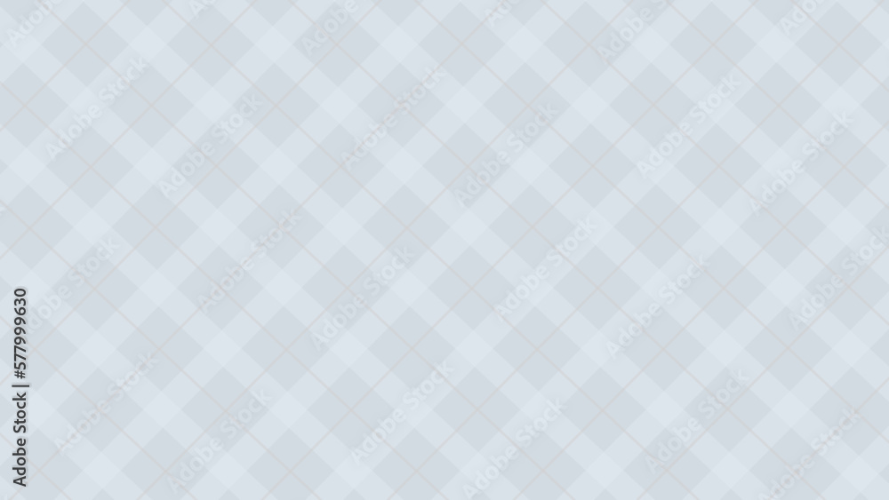 White diagonal checkered seamless pattern in blue background