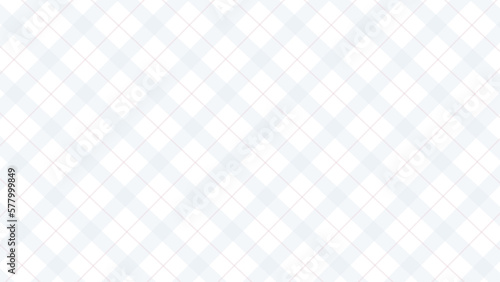 Blue diagonal checkered seamless pattern in white background